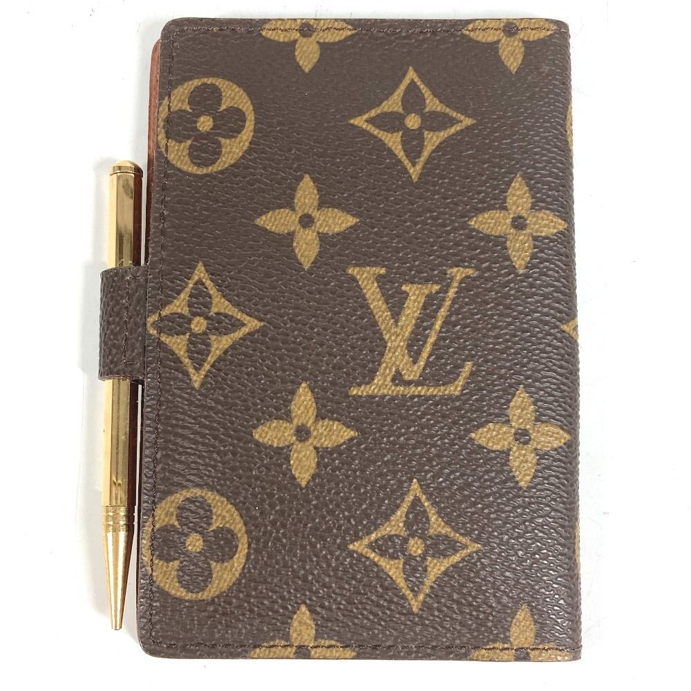 Louis Vuitton Notebook Cover Agenda Mini Monogram Canvas Brown — view 2