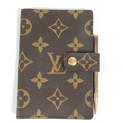 Louis Vuitton Notebook Cover Agenda Mini Monogram Canvas Brown
