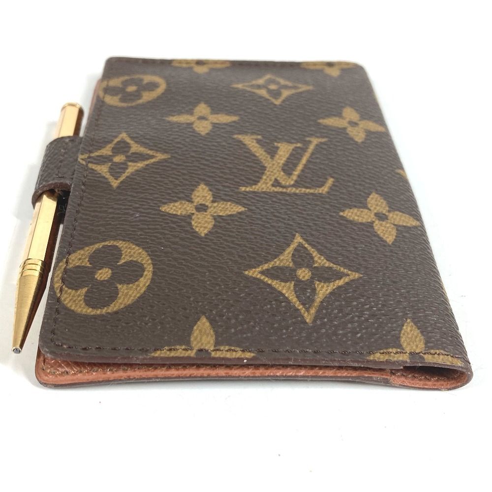 Louis Vuitton Notebook Cover Agenda Mini Monogram Canvas Brown — view 3