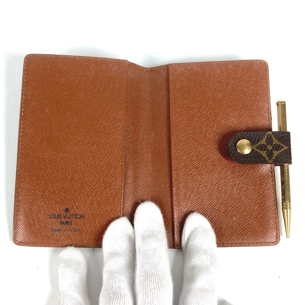 Louis Vuitton Notebook Cover Agenda Mini Monogram Canvas Brown — view 6