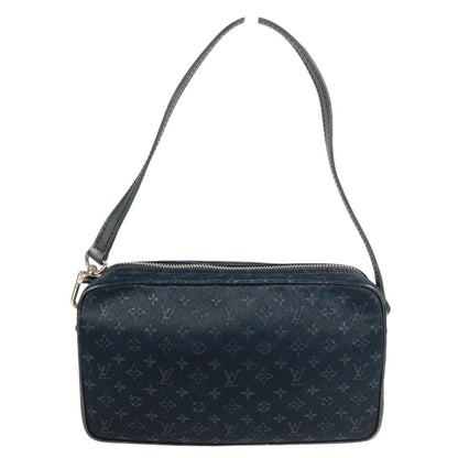 Louis Vuitton Shoulder Bag Pochette Comte de Fe Monogram Satin Canvas Black — view 3