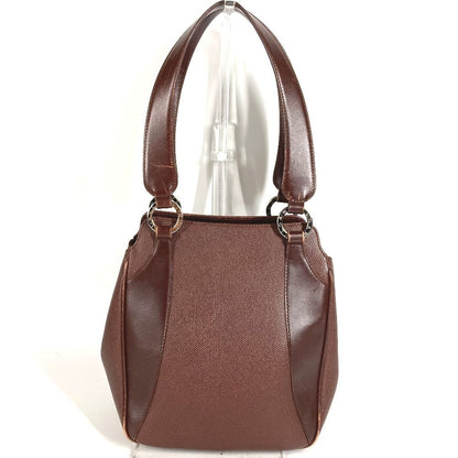 Bvlgari Shoulder Bag Logo Leather