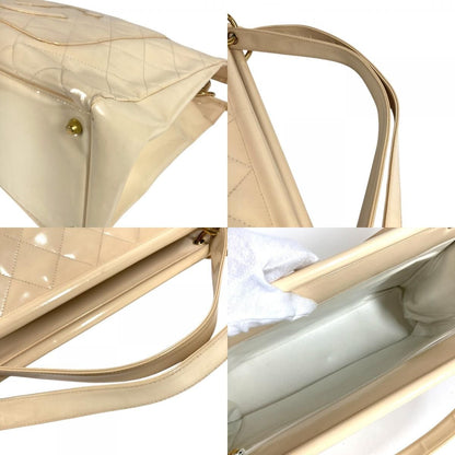 Chanel Handbag Quilted CC Logo Enamel White — view 8