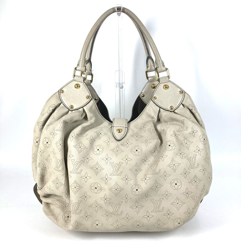 Louis Vuitton Shoulder Bag XL Monogram Mahina Leather Run White — view 2