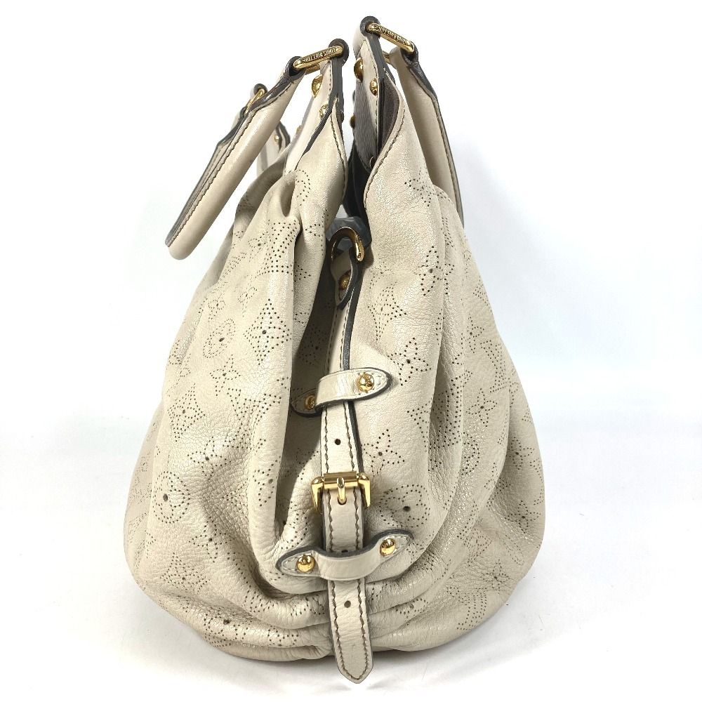 Louis Vuitton Shoulder Bag XL Monogram Mahina Leather Run White — view 3