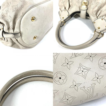 Louis Vuitton Shoulder Bag XL Monogram Mahina Leather Run White — view 7