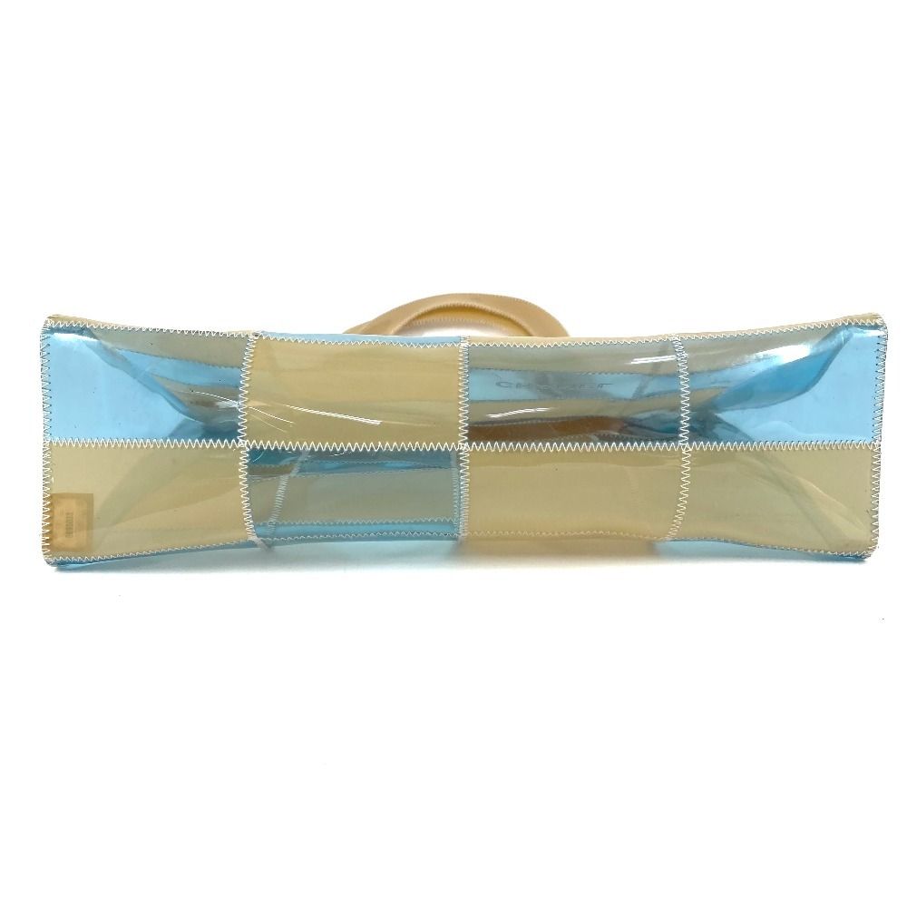 Chanel Shoulder Bag Patchwork Vinyl Beige — view 5