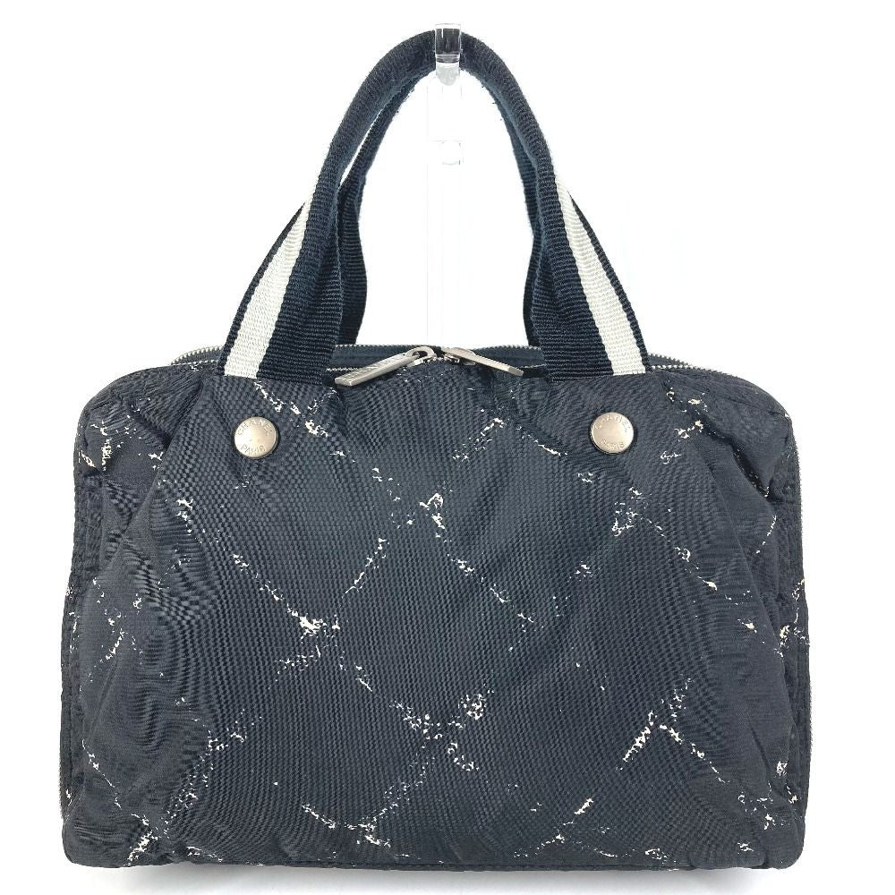 Chanel Handbag Logo Nylon Black