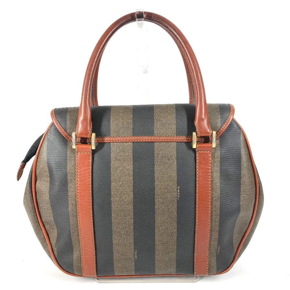 Fendi Handbag Logo Pecan Leather Khaki — view 2