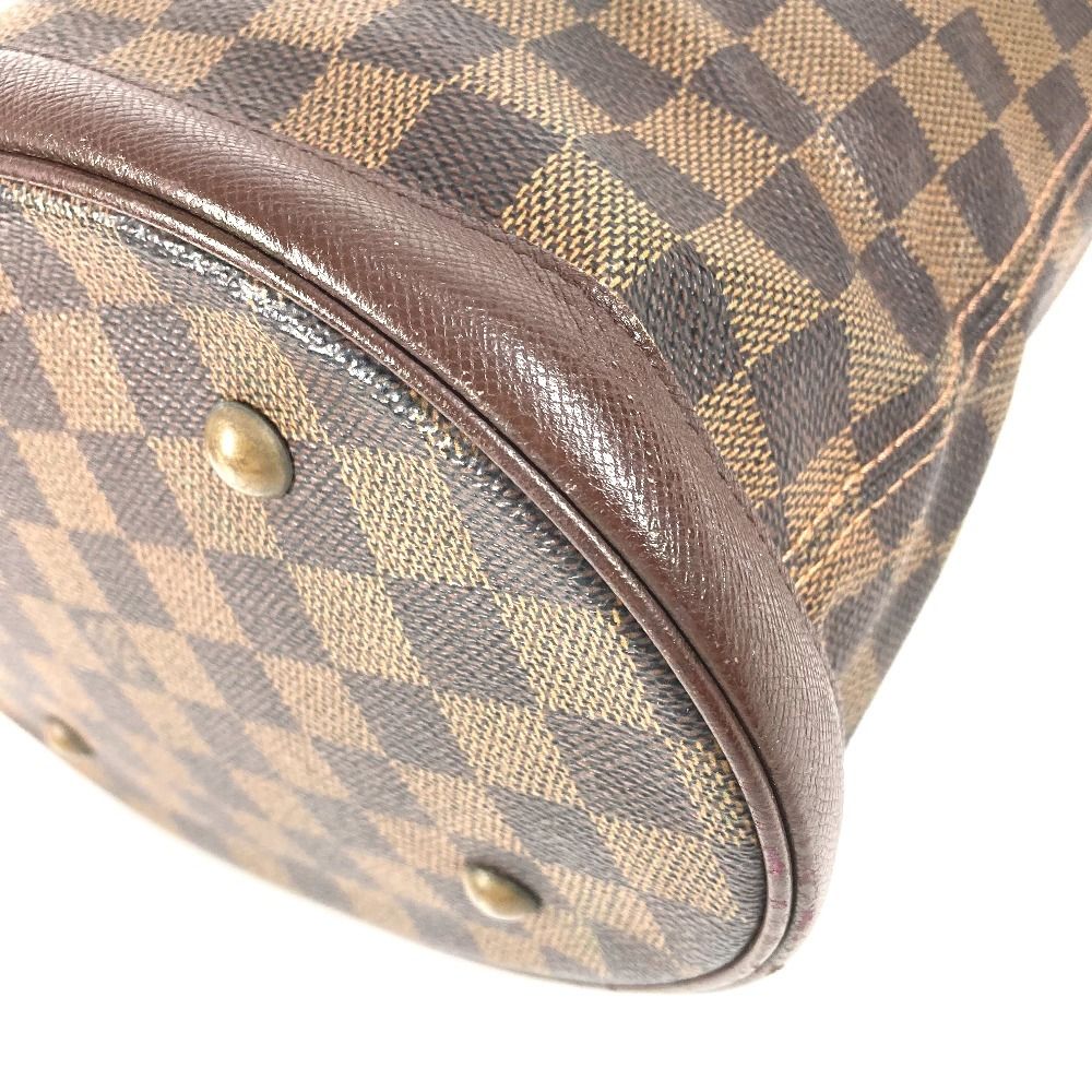 Louis Vuitton Shoulder Bag Marais Damier Canvas Ebene Brown — view 6