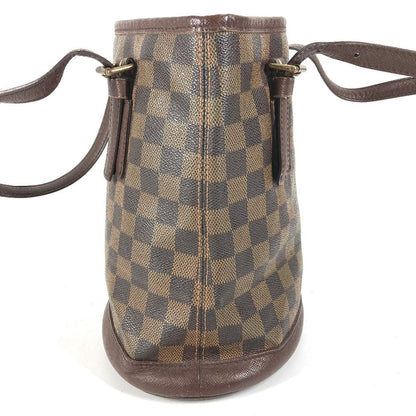 Louis Vuitton Shoulder Bag Marais Damier Canvas Ebene Brown — view 4
