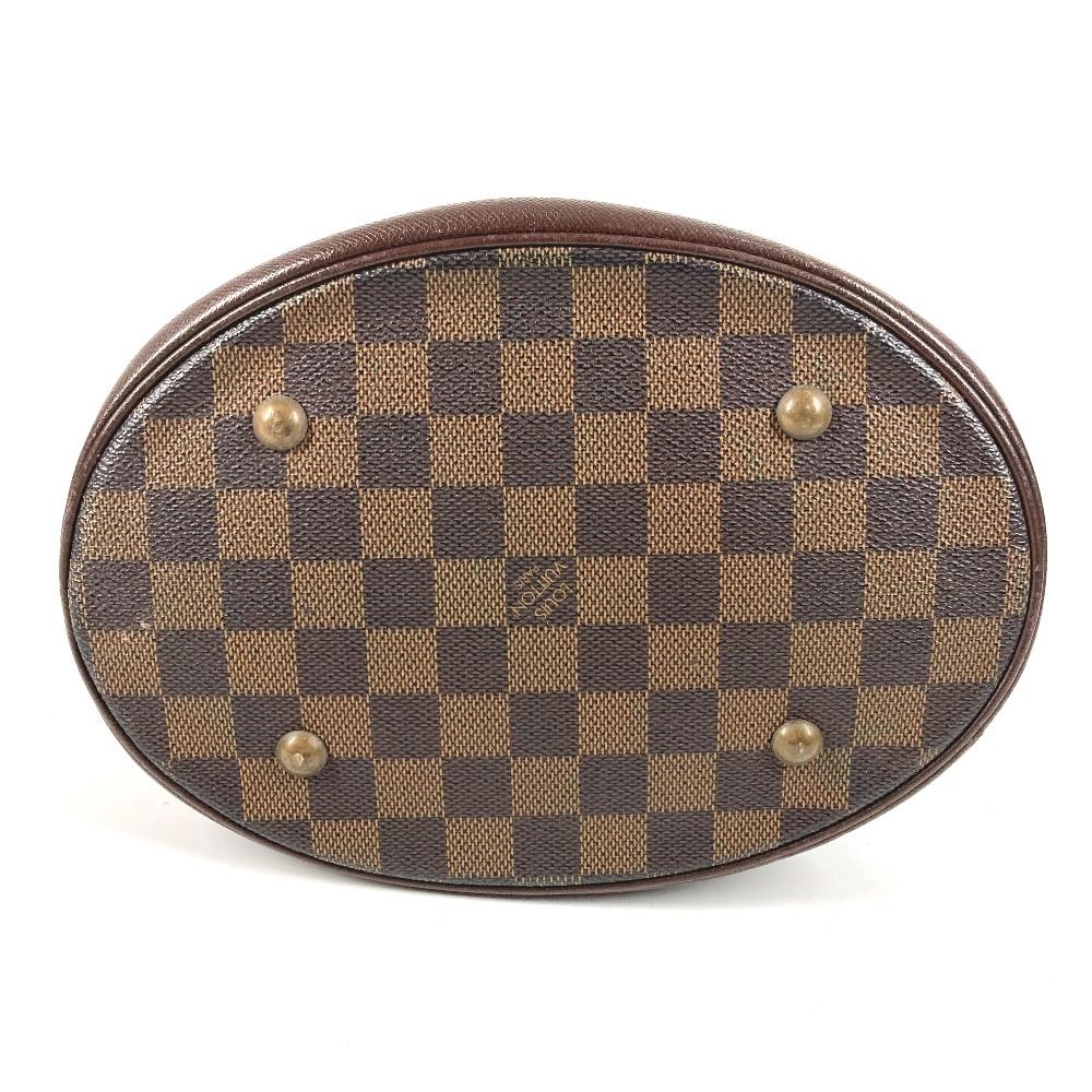 Louis Vuitton Shoulder Bag Marais Damier Canvas Ebene Brown — view 5