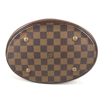 Louis Vuitton Shoulder Bag Marais Damier Canvas Ebene Brown — view 5