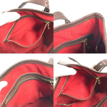 Louis Vuitton Shoulder Bag Marais Damier Canvas Ebene Brown — view 8