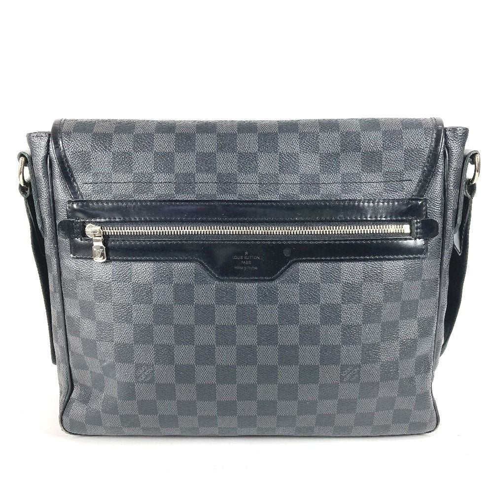 Louis Vuitton Shoulder Bag Daniel MM Damier Graphite Canvas Black — view 2