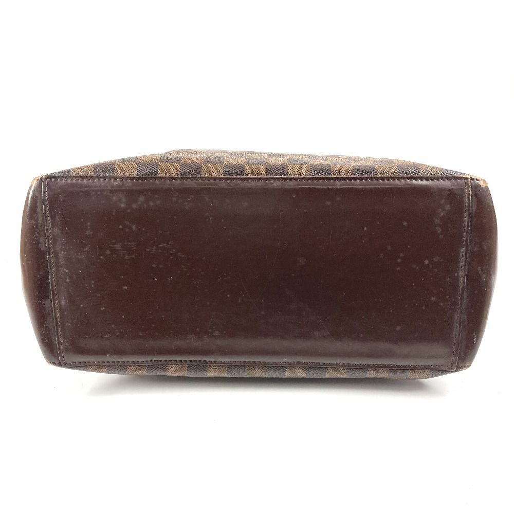 Louis Vuitton Shoulder Bag Cabas Mezzo Damier Canvas Ebene Brown — view 5