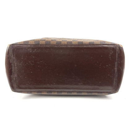 Louis Vuitton Shoulder Bag Cabas Mezzo Damier Canvas Ebene Brown — view 5