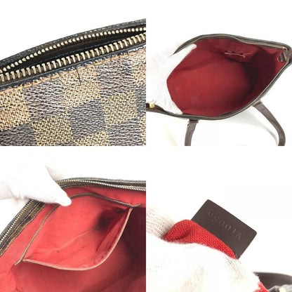 Louis Vuitton Shoulder Bag Cabas Mezzo Damier Canvas Ebene Brown — view 8