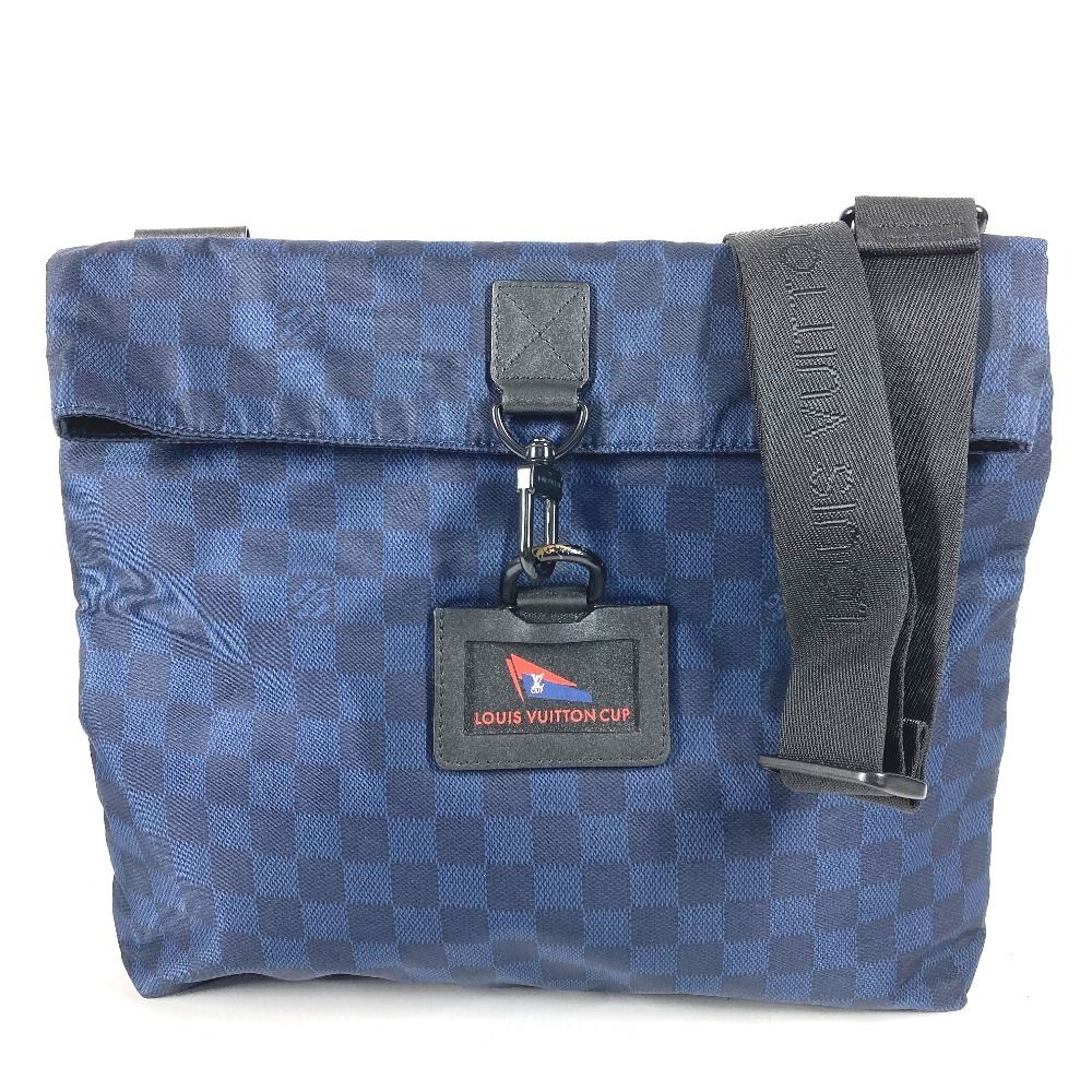 Louis Vuitton Shoulder Bag Alize Nylon Blue