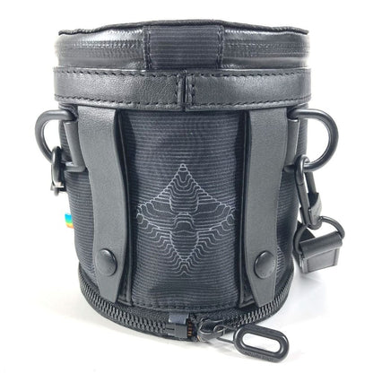 Louis Vuitton Shoulder Bag Expansion Double Polochon Leather Nylon Black — view 2