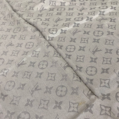 Louis Vuitton Shawl Monogram Shine Anthracite Wool Silk Scarf — view 4