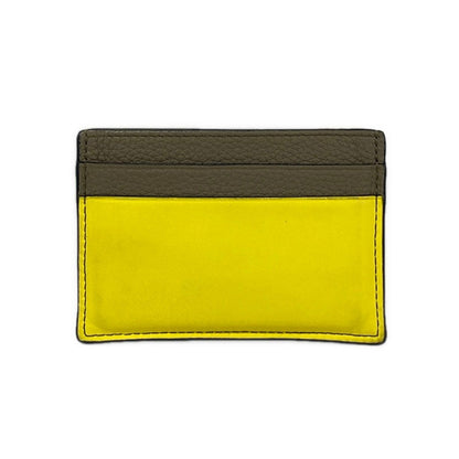 Loewe Card Case Brown Yellow Leather — view 2