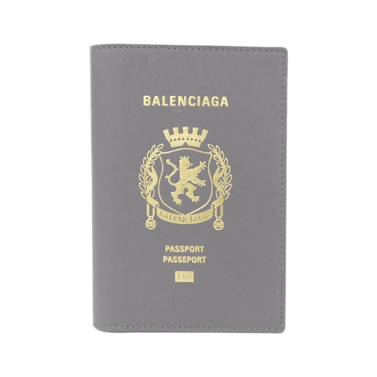 Balenciaga Passport Case Passport Holder Gray