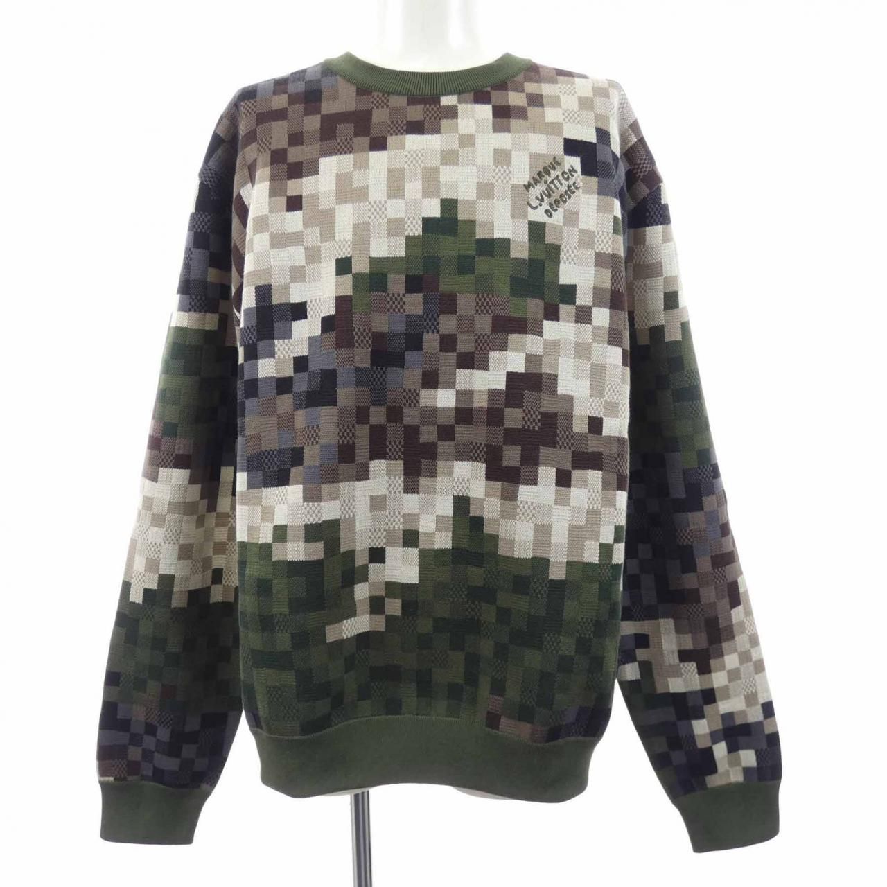 Louis Vuitton Camouflage Cotton Pullover Knit Sweater