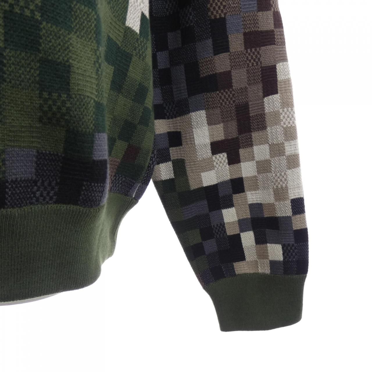 Louis Vuitton Camouflage Cotton Pullover Knit Sweater — view 6