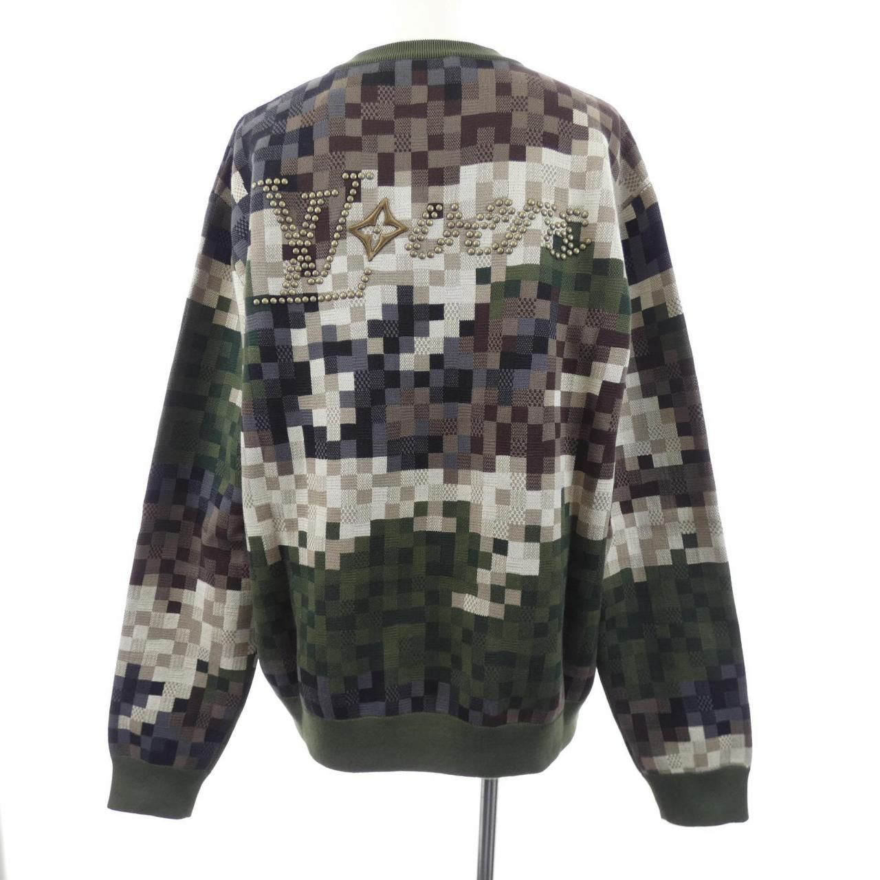 Louis Vuitton Camouflage Cotton Pullover Knit Sweater — view 2