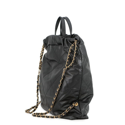 Chanel Backpack 22 Large Leather Black — view 2