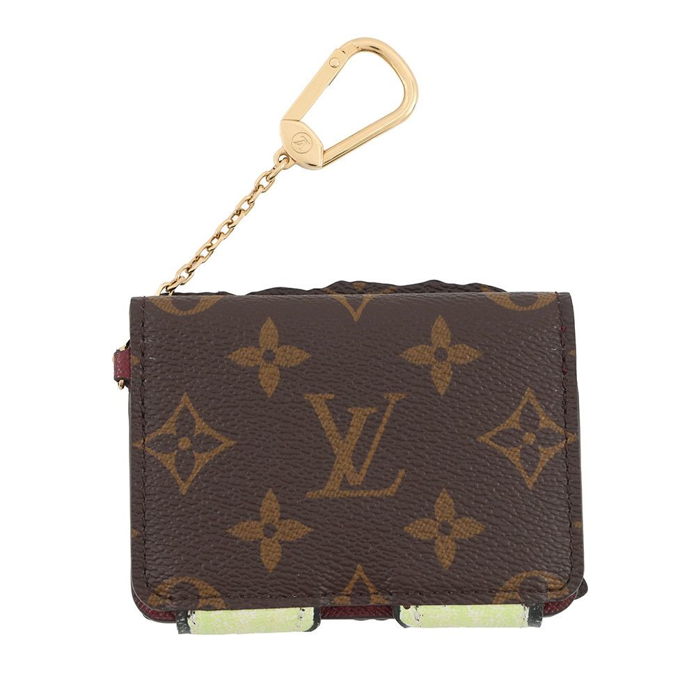 Louis Vuitton Card Case Monogram Pauket Purse Business Holder Cat — view 3