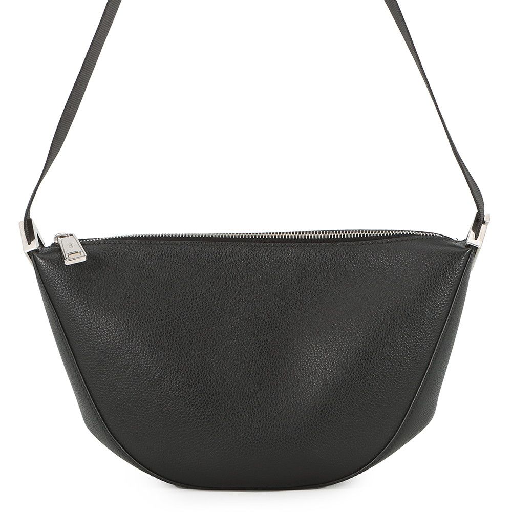 Fendi Shoulder Bag Melon Small Leather Black