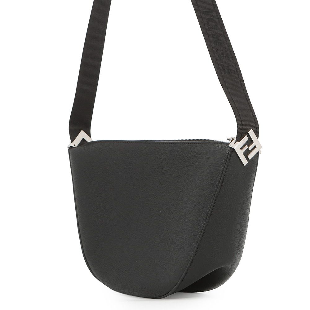 Fendi Shoulder Bag Melon Small Leather Black — view 2
