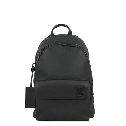 Louis Vuitton Takeoff Backpack Gray Leather Black