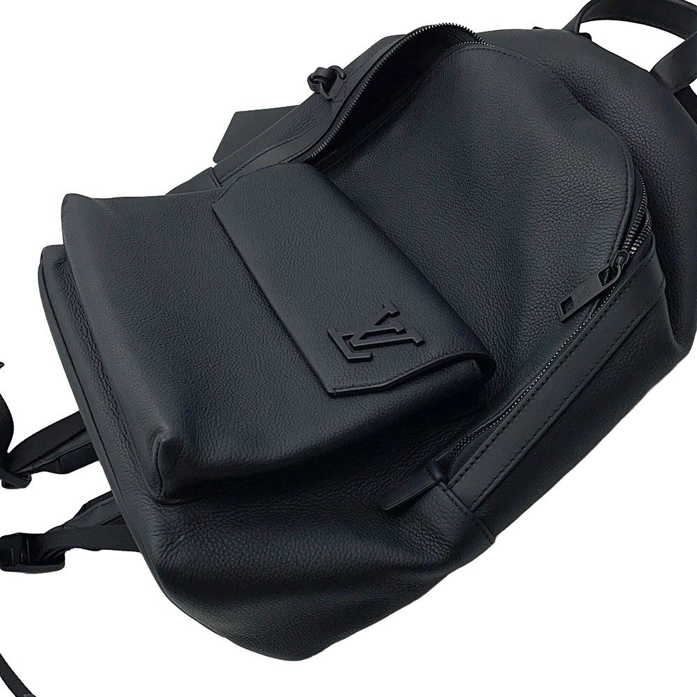 Louis Vuitton Takeoff Backpack Gray Leather Black — view 6