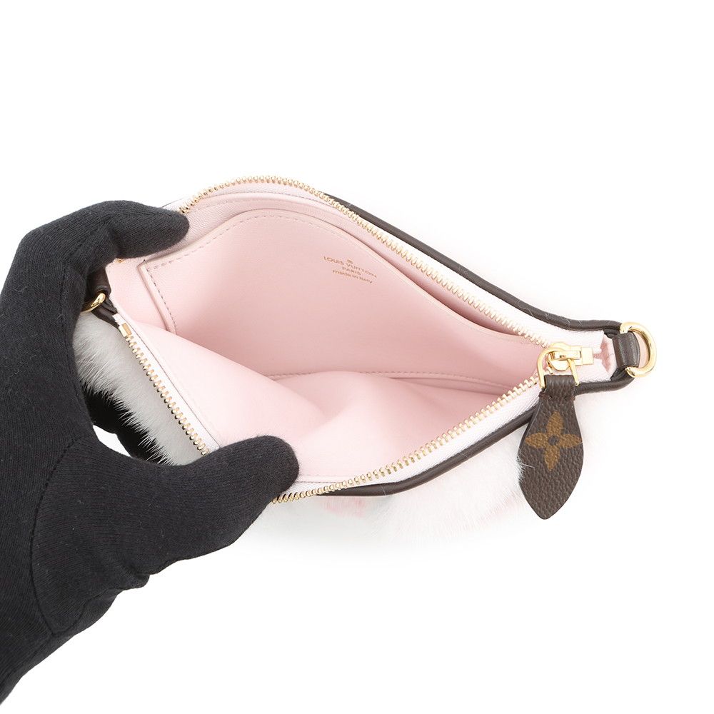 Louis Vuitton Shoulder Bag Monogram Soft Mink Neo Pochette Mirror 2-Way Chain — view 5
