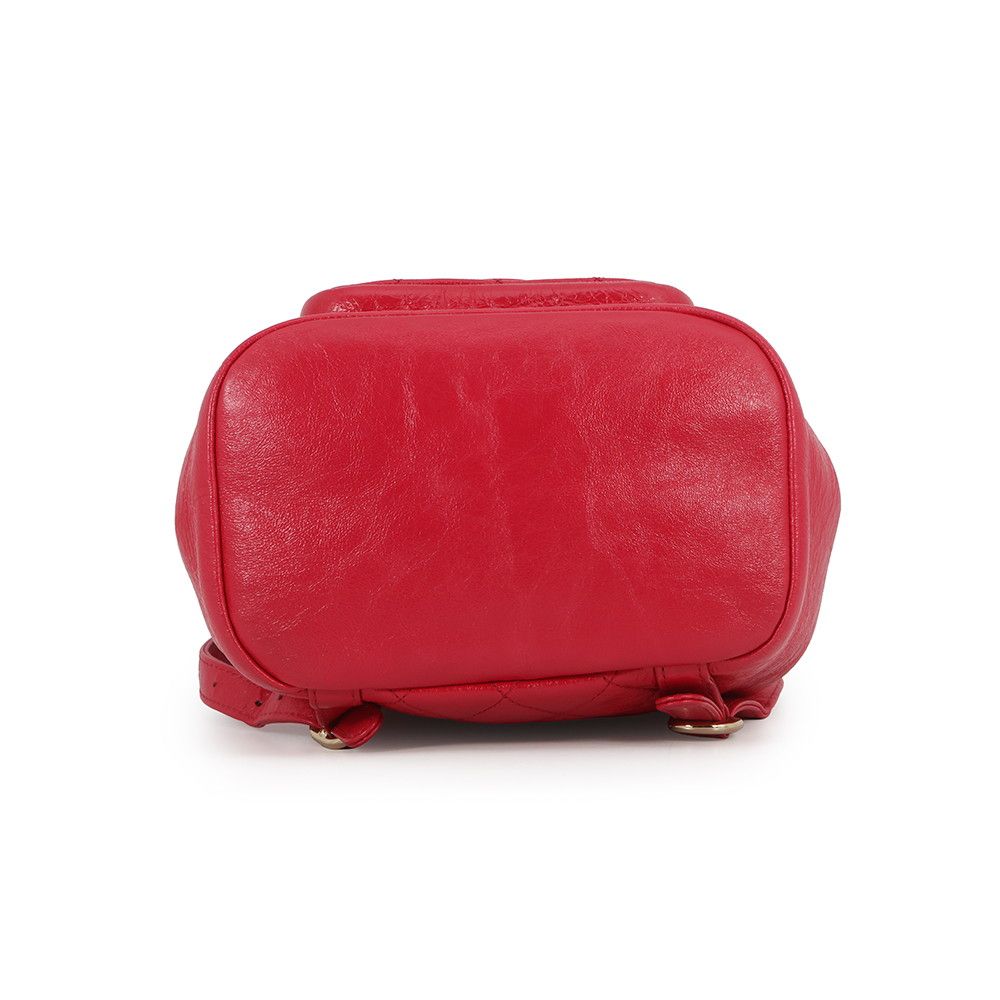 Chanel Quilted CC Logo Leather Backpack — view 3