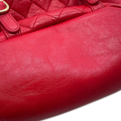 Chanel Quilted CC Logo Leather Backpack — view 9