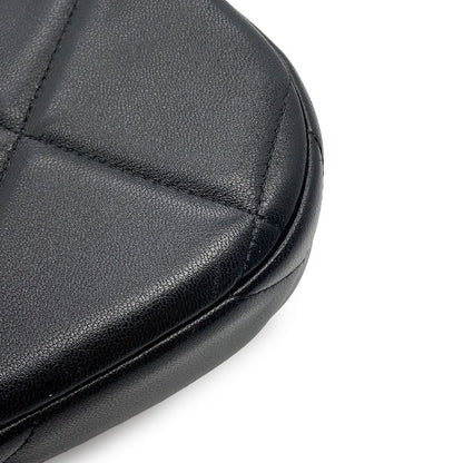 Chanel Chain Shoulder Bag 19 Quilted Small Hobo Lambskin Black — view 6