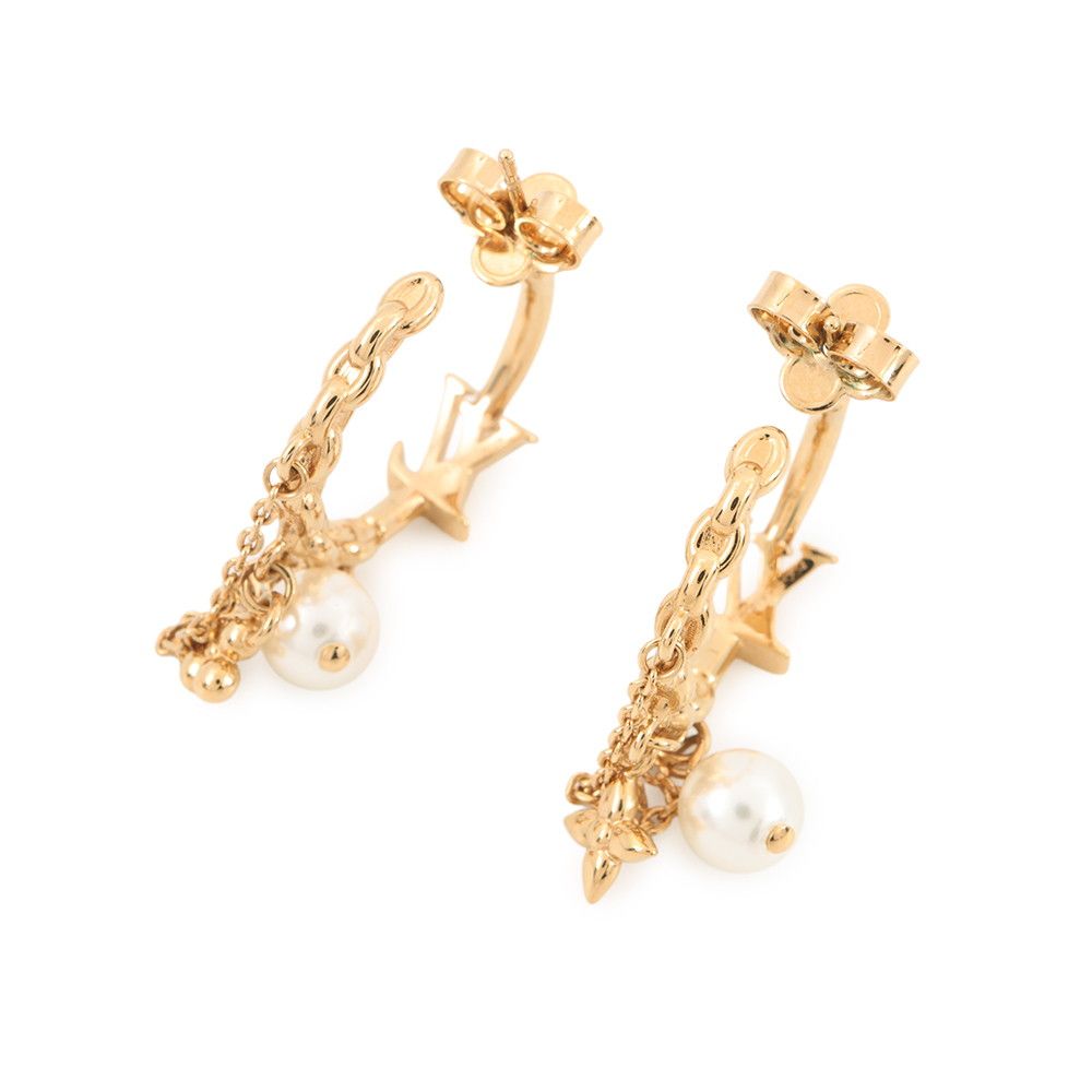 Louis Vuitton Earrings Blue Ming Pearl — view 3
