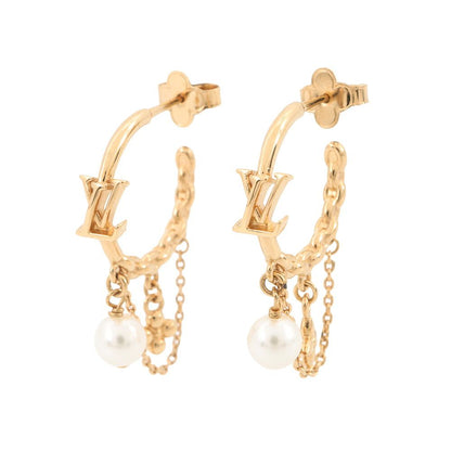 Louis Vuitton Earrings Blue Ming Pearl