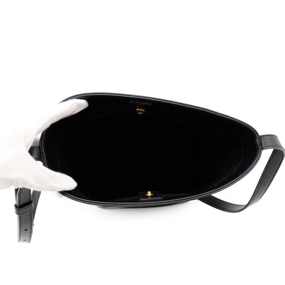 Celine Shoulder Bag Cuir Triomphe Small Black — view 5