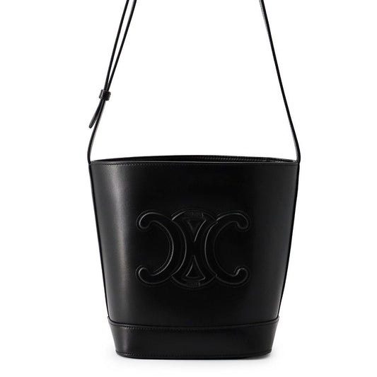 Celine Shoulder Bag Cuir Triomphe Small Black