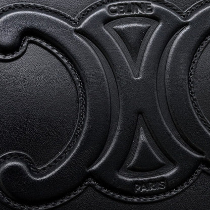 Celine Shoulder Bag Cuir Triomphe Small Black — view 6
