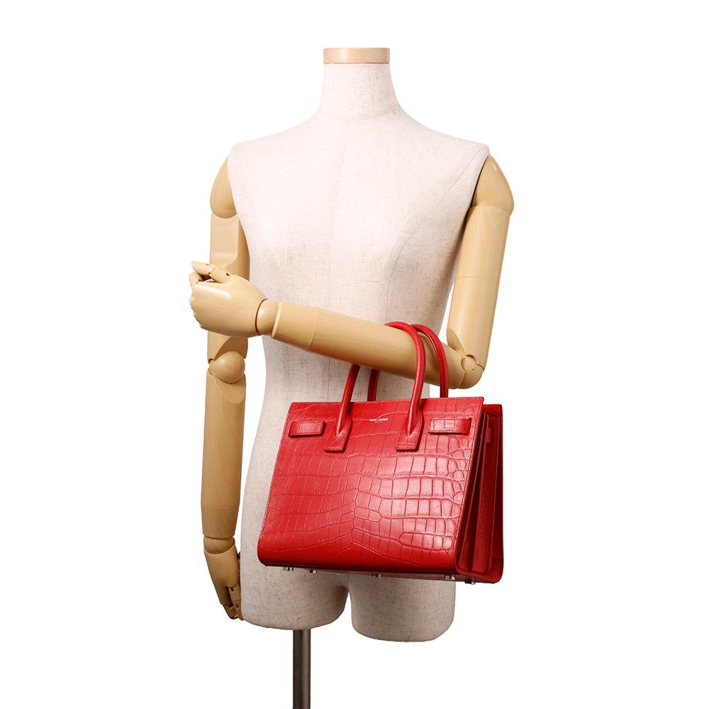 Saint Laurent Paris Handbag Sac de Jour Baby Embossed Leather 2-Way — view 4