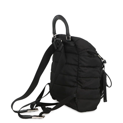 Prada Quilted Backpack Nylon Sac Black — view 2