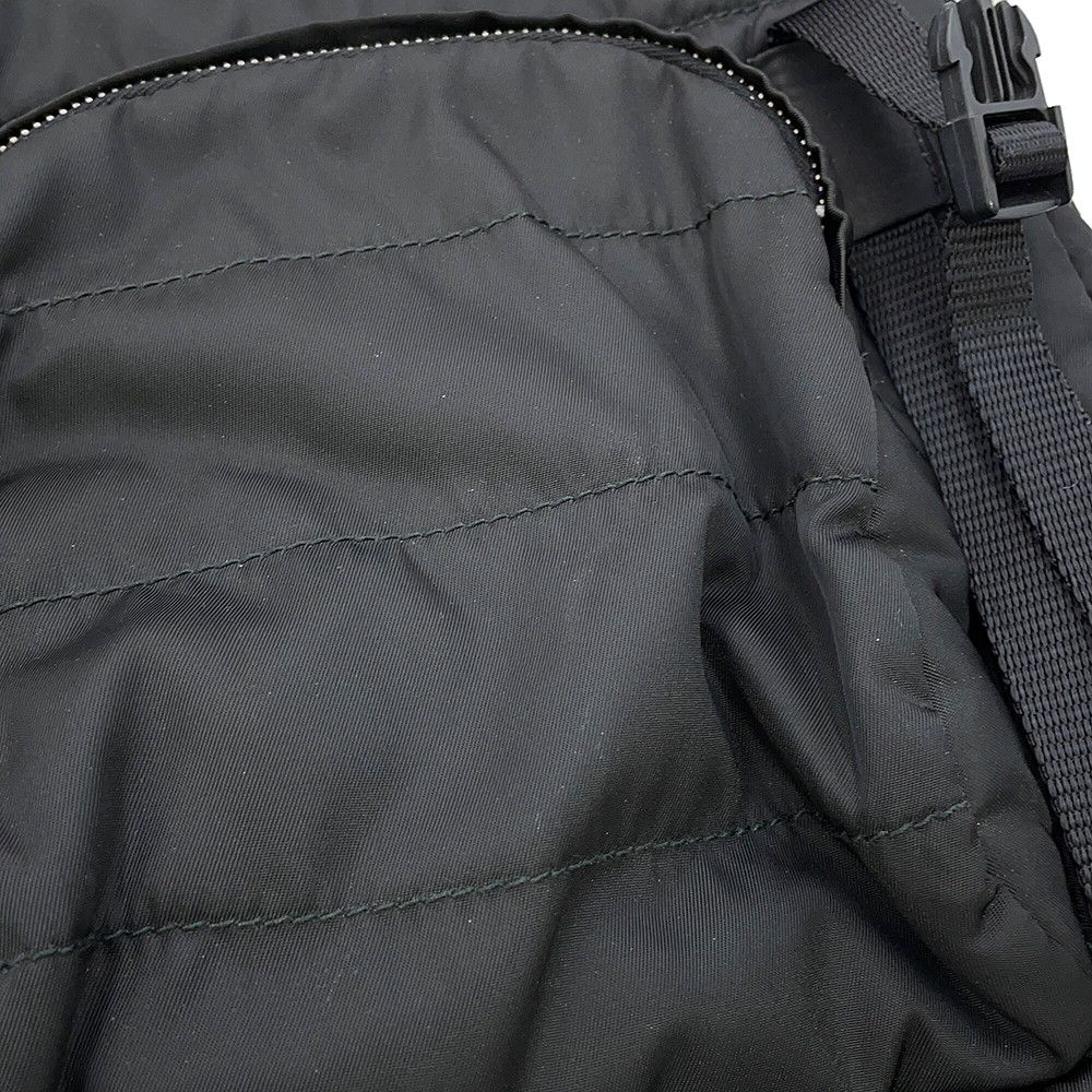 Prada Quilted Backpack Nylon Sac Black — view 6