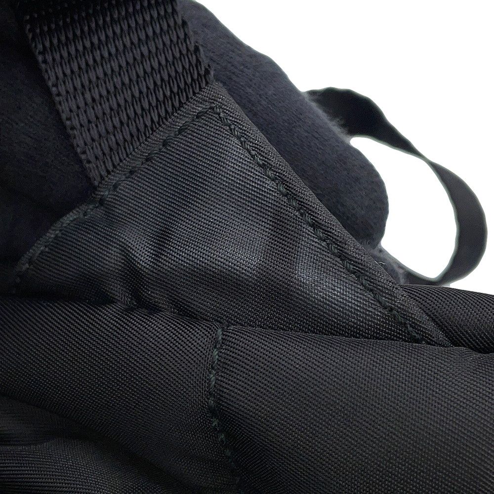 Prada Quilted Backpack Nylon Sac Black — view 9