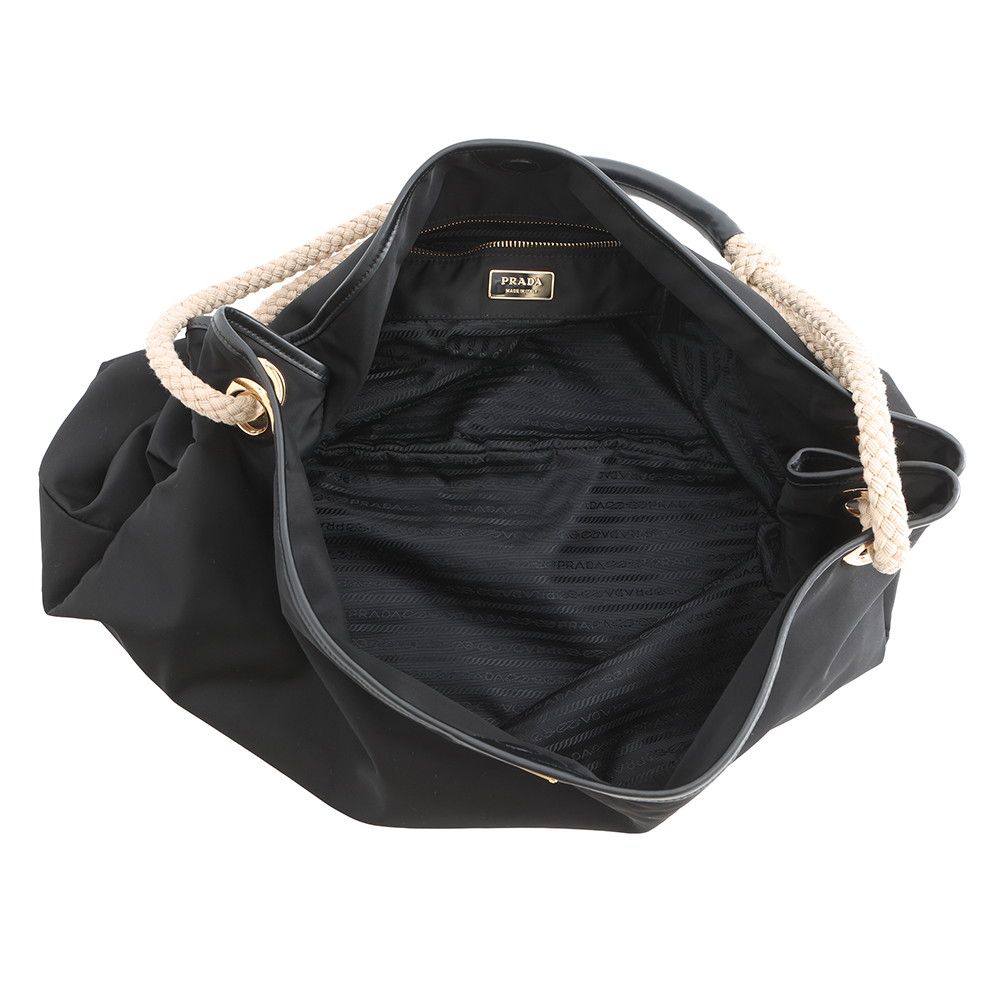 Prada Shoulder Bag Marina Large Re-Nylon Black — view 5